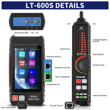 Load image into Gallery viewer, Rsrteng LT-600S 4-inch Professional Multi-function Network Cable Tester
