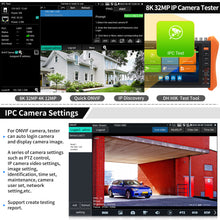 Load image into Gallery viewer, Rsrteng IPC-H12-MOVTADHSEF CCTV Tester 8K 32MP 12MP IP Camera Tester
