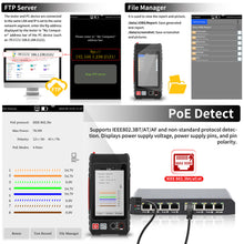 Load image into Gallery viewer, Rsrteng LT-600M 4-inch Professional Multi-function Network Cable Tester