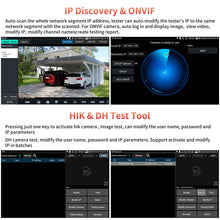 Load image into Gallery viewer, E89 security camera tester 8inch  4K IP camera tester & HD CCTV camera tester