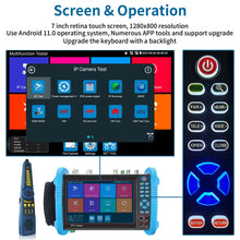 Load image into Gallery viewer, Rsrteng IPC-9800MOVTADHS Pro 8K security camera tester