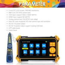 Load image into Gallery viewer, HD-3100C Plus Coaxial Security Camera Tester