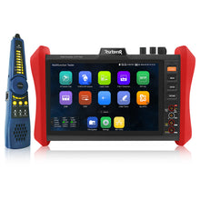 Load image into Gallery viewer, E90 security camera tester 8inch 4K IP camera tester &amp; HD CCTV camera tester &amp; DMM/OPM/Cable tracer
