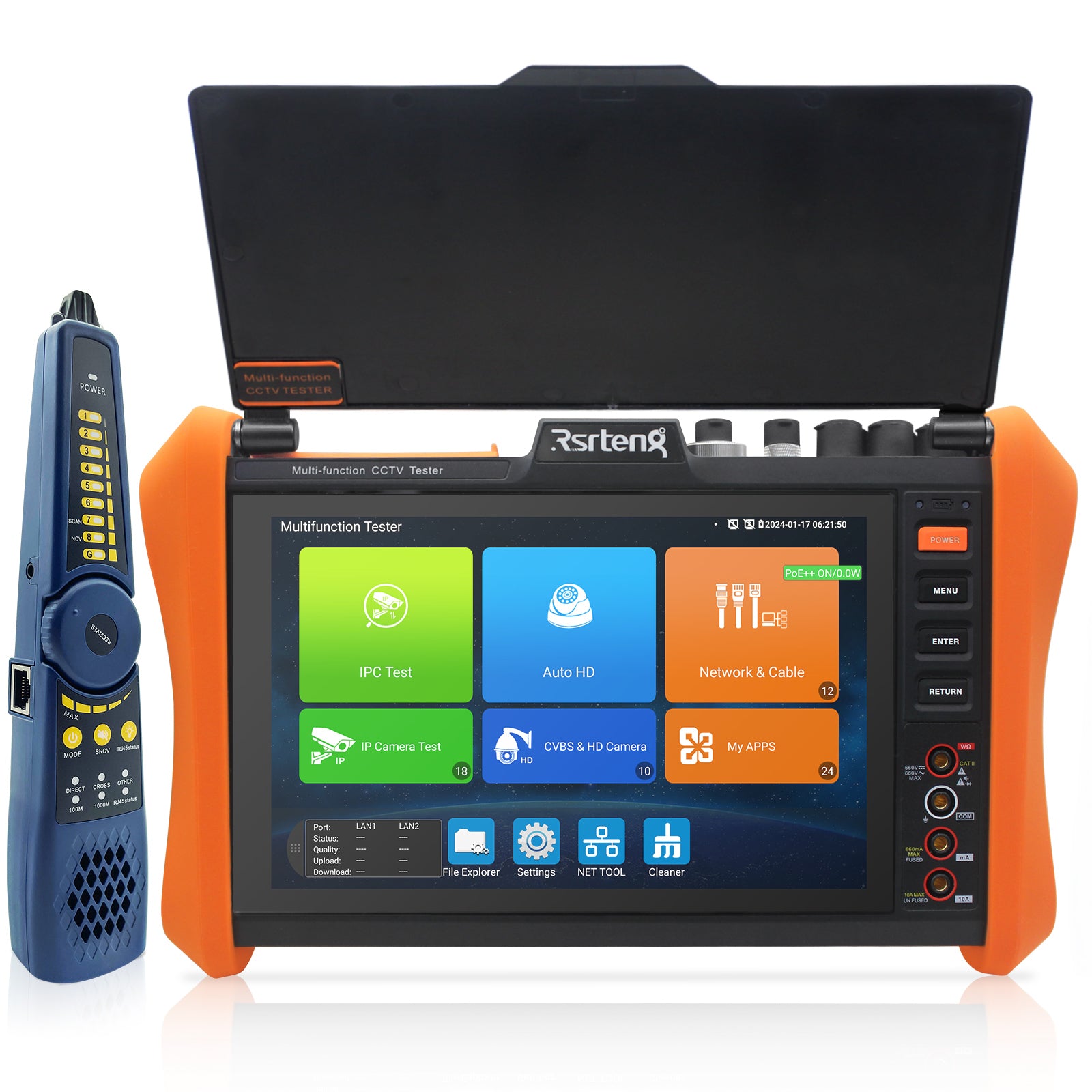 Rsrteng IPC-H12-MOVTADHSEF CCTV Tester 8K 32MP 12MP IP Camera Tester