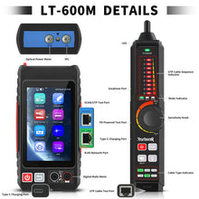Load image into Gallery viewer, Rsrteng LT-600M 4-inch Professional Multi-function Network Cable Tester

