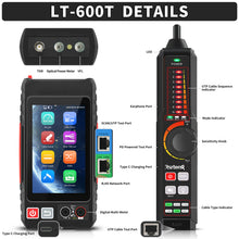 Load image into Gallery viewer, Rsrteng LT-600T 4-inch Professional Multi-function Network Cable Tester
