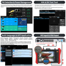 Load image into Gallery viewer, E88 security camera tester 8inch  4K IP camera tester
