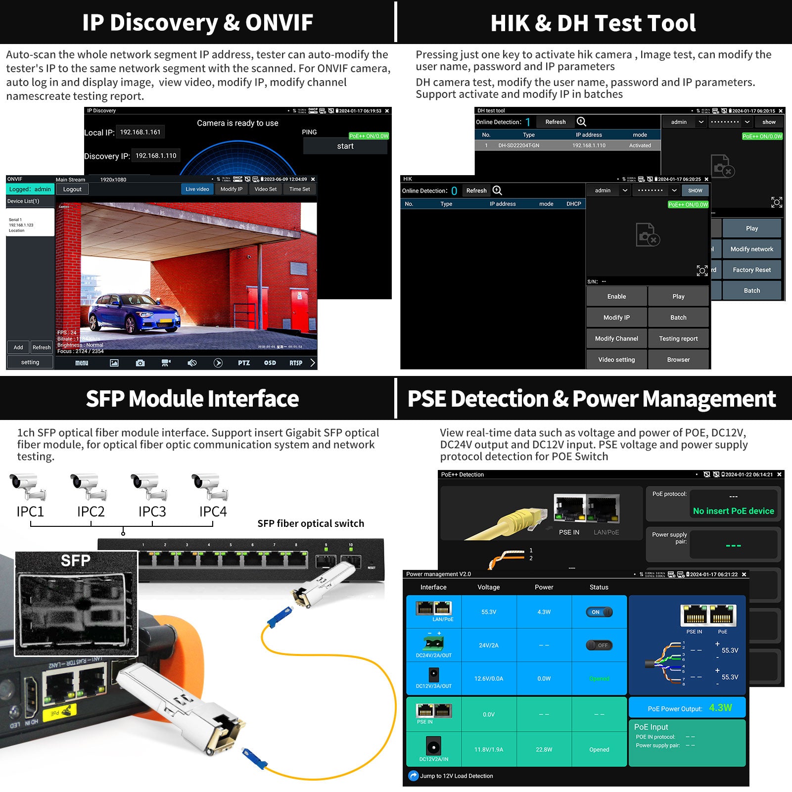 Henkion Tester per telecamera di videosorveglianza 8