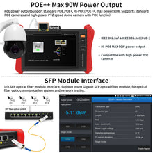 Load image into Gallery viewer, E88 security camera tester 8inch  4K IP camera tester
