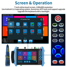 Load image into Gallery viewer, Rsrteng IPC-9800MOVTADHS Pro 8K security camera tester
